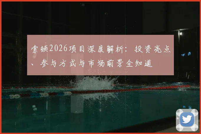索顿2026项目深度解析：投资亮点、参与方式与市场前景全知道